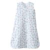 Cotton Wearable Blanket, Blue Travel Time, Small by: Halo