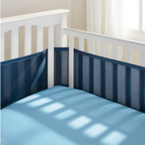 Breathable Mesh Crib Liner, True Navy by: Breathable Baby