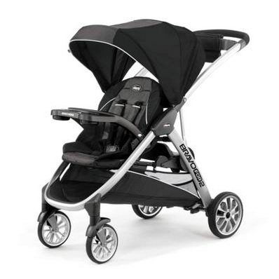 BravoFor2 Standing/Sitting Double Stroller, Iron by: Chicco