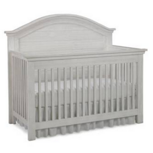 Lucca Convertible Crib - Weathered Grey Curve Top by: Dolce Babi