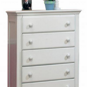 Vista Elite 5-Drawer Dresser - French White by: Sorelle