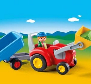 Tractor with Trailer - 6964 by: Playmobil