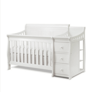 Princeton Elite Panel Crib & Changer in White - Sorelle Furniture